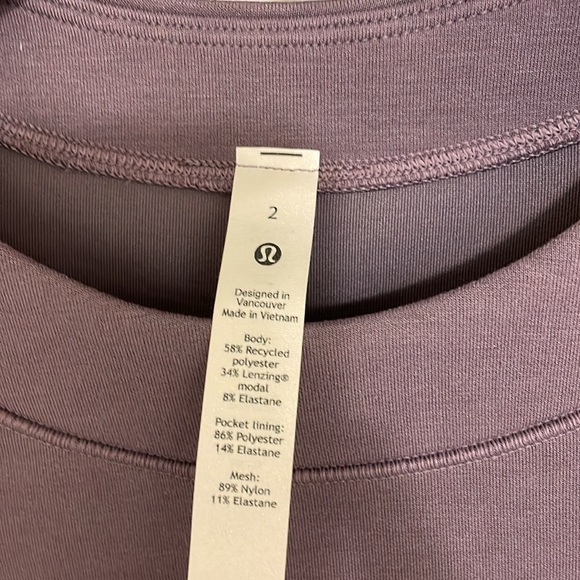 Lululemon AirWrap Modal Crew Dusky Lavender 2 - Picture 8 of 10
